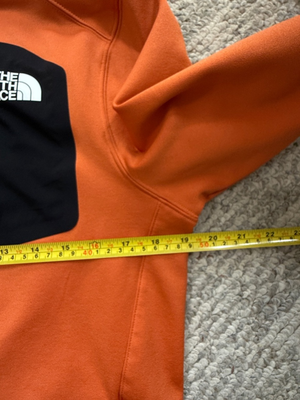The North Face Mens Small Orange Full Zip Jacket Fleece Outdoor Layer - Picture 15 of 16